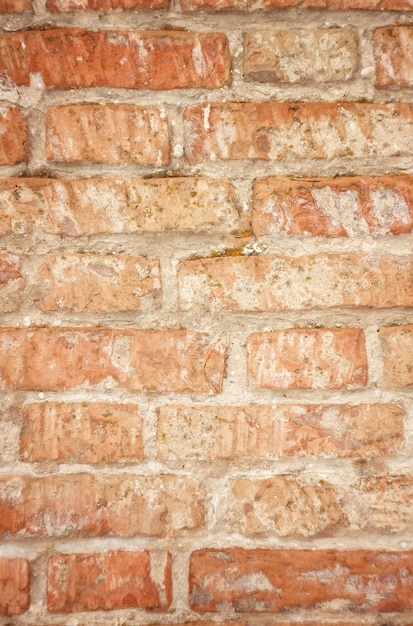 Textura de tijolo vermelho velho, alvenaria