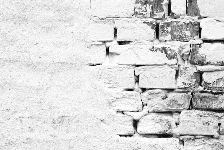 Foto textura de tijolos com arranhões e rachaduras