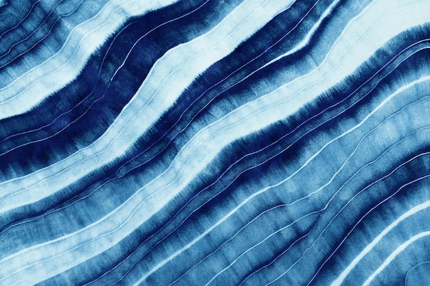 Textura de tingimento de tecido japonês índigo Shibori