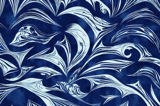 Textura de tingimento de tecido japonês índigo Shibori