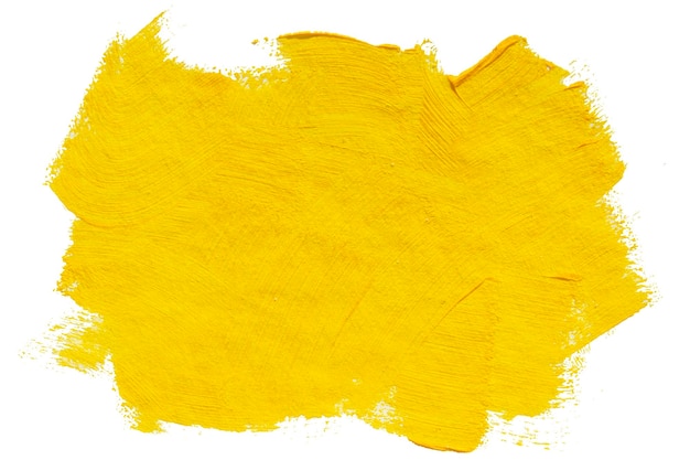 Foto textura de tinta acrílica de mancha amarela