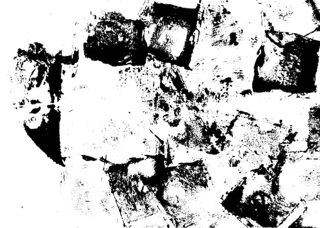 Foto textura de tinta grunge urbana em preto e branco em papel pincel com arranhão e traço