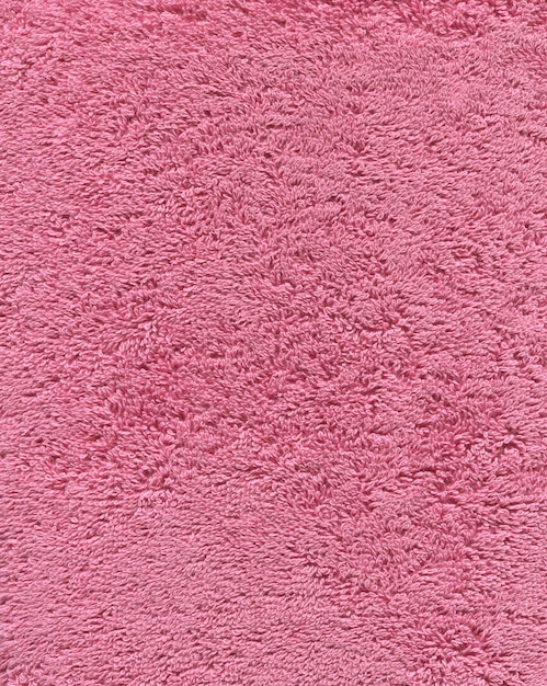 Textura de toalha de banho de cor rosa Fundo de toalha de banho de pano rosa