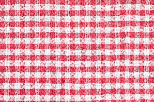 Foto textura de toalha xadrez