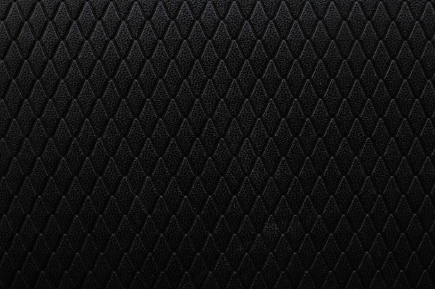 Foto textura de um fundo de couro preto.
