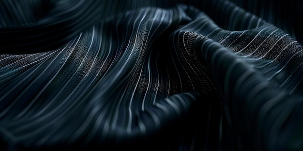 Foto textura de um tecido de terno com listras escuras que transmite uma sensação de sofisticação e vestimenta paterna tradicional