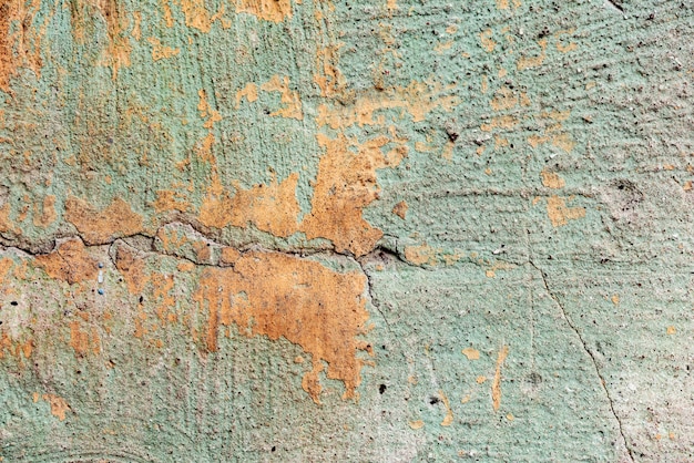 Textura de uma parede de concreto com rachaduras e arranhões