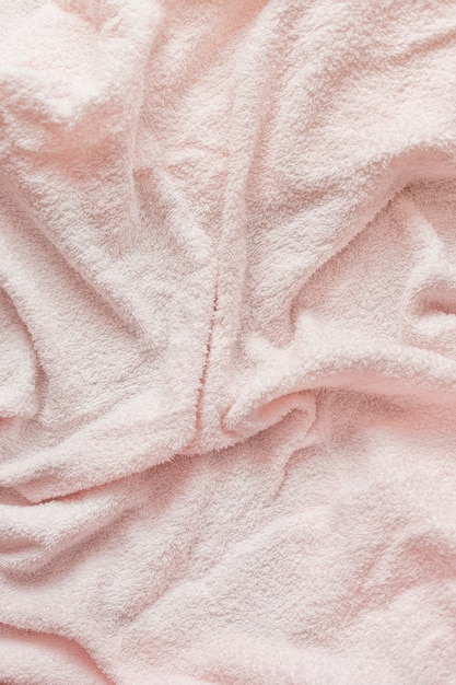 Textura de uma vista superior de toalha suave