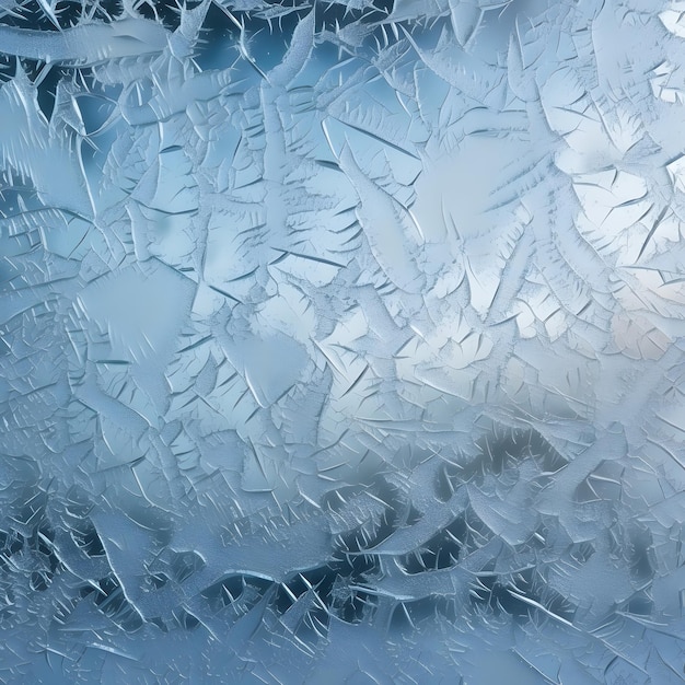 Textura de vidro de janela congelado