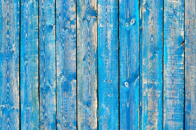 Textura de vintage azul e turquesa pintado de madeira