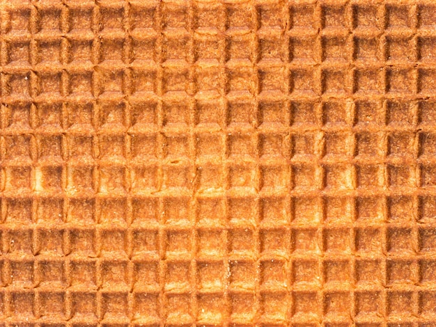 Textura de waffle holandês close-up