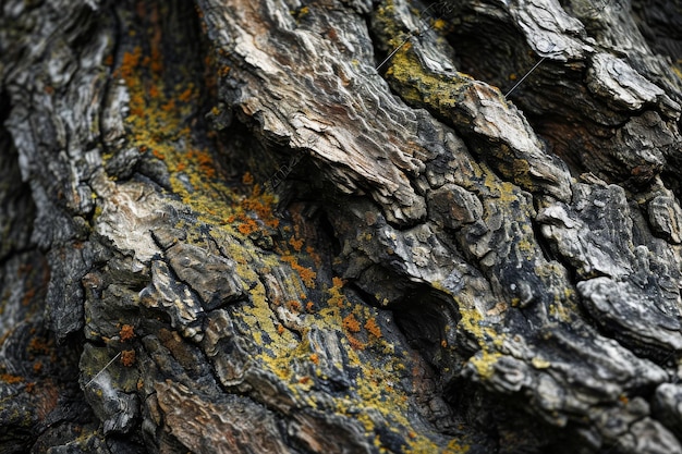 Textura detallada de una corteza de árbol centenaria El tronco de un árbol utilizable como fondo Cerca de la textura de la barra de árbol generada por Ai