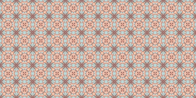 Textura de diseño de tela de caleidoscopio abstracto de patrones sin fisuras florales étnicos