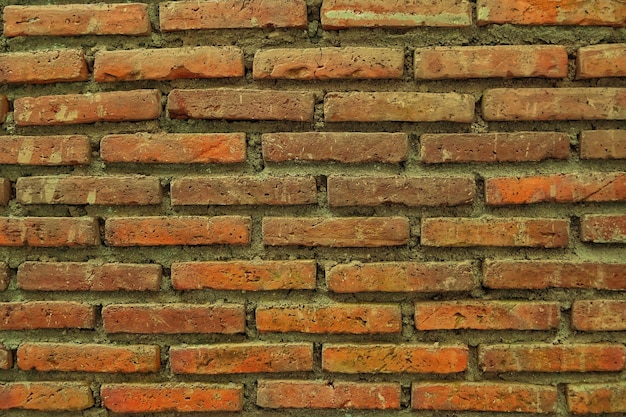 textura do arranjo de tijolos vermelhos para as paredes da casa