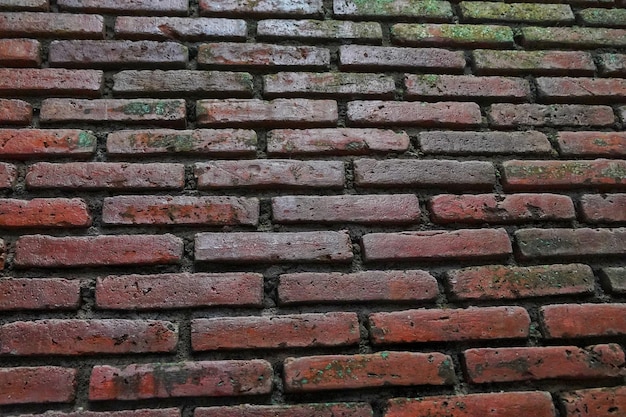 textura do arranjo de tijolos vermelhos para as paredes da casa