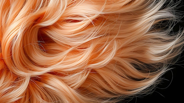 Foto textura do cabelo em close-up