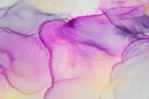 Textura do mar de tinta de álcool. Arte contemporânea. Fundo de arte abstrata. Textura brilhante multicolorida.