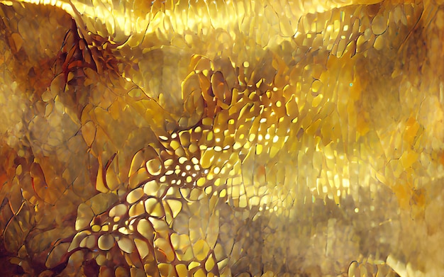 Textura dourada do fundo abstrato da ilustração digital