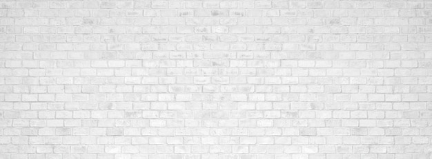 Textura e fundo brancos da parede de tijolo.