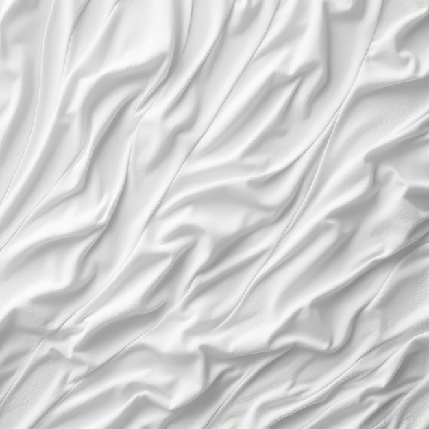 Foto textura e fundo de tecido branco de algodão amassado