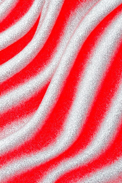 Textura em movimento de fundo em forma de bandeira do conceito de fundo de publicidade de cor vermelha e branca