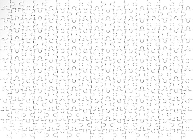 Textura entera completa de rompecabezas blanco
