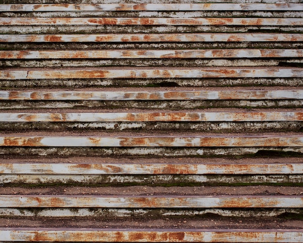 Textura de escaleras de metal