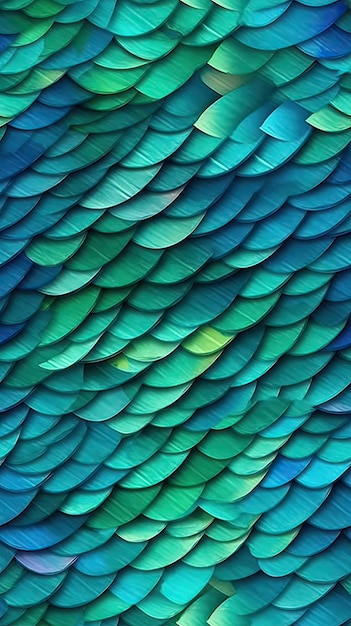 La textura de las escamas del dragón es un fondo azul y verde.