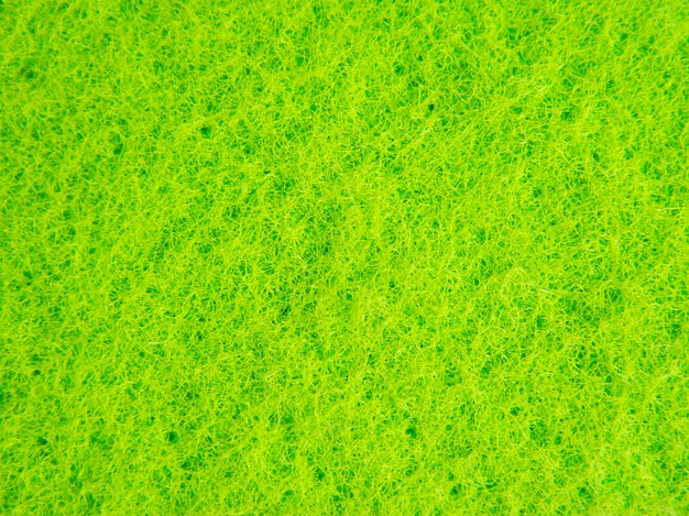 Textura de esponja de lavado verde de cerca para el fondo y el texto