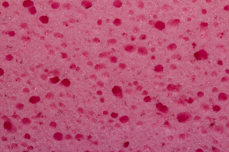 Foto textura esponjosa rosa