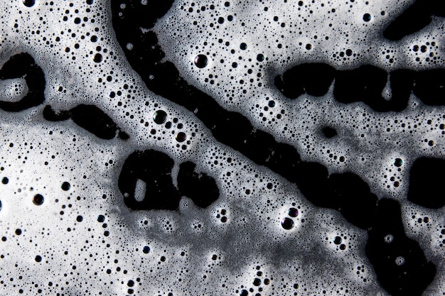 Textura de espuma jabonosa blanca de fondo abstracto Espuma de champú con burbujas
