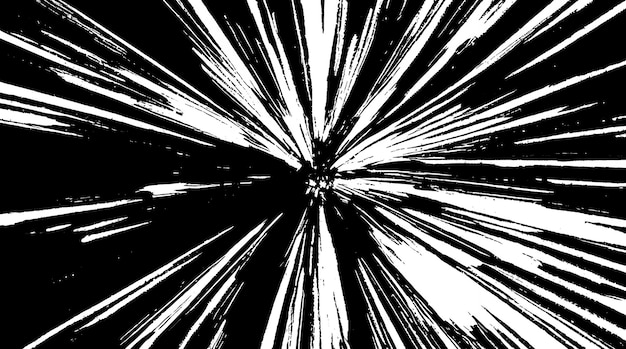 La textura de estallido de estrellas circular de angustia Grunge sobre fondo blanco