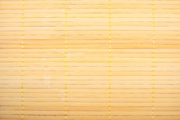 Foto textura de estera de bambú