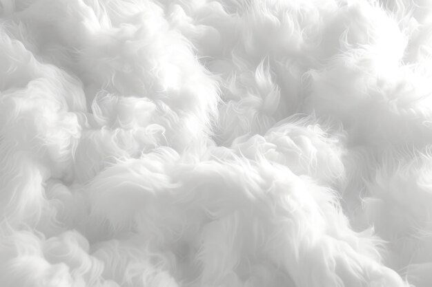 Textura de fibra de algodón de fondo material natural blanco y esponjoso