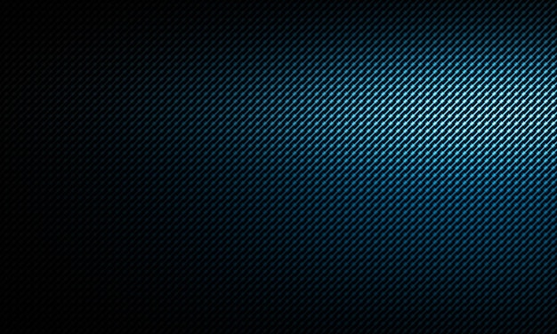 Textura de fibra de carbono azul moderno abstracto con luz lateral izquierda, diseño de material para fondo, papel tapiz, diseño gráfico