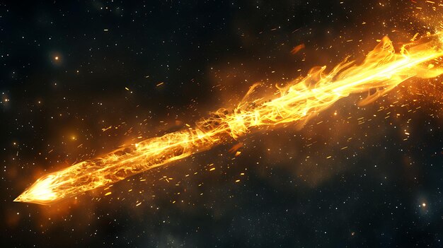 Textura Fierce Burning Meteor Fire com Blazing White e Yellow Tra Effect FX Overlay Design Art