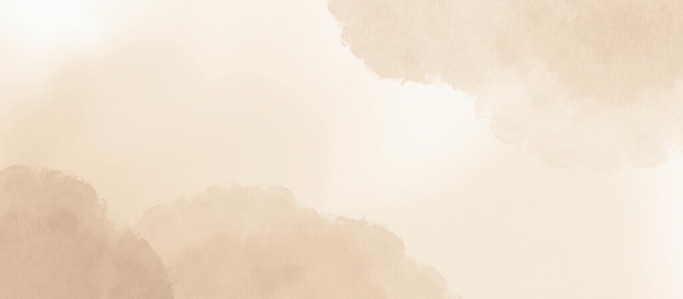 Textura de fondo de acuarela beige claro con patrones marrones suaves tonos neutros de diseño abstracto para arte digital y proyectos creativos