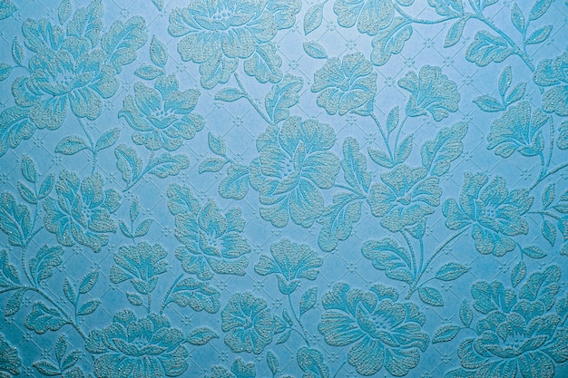 Textura de fondo de adorno de flor azul.