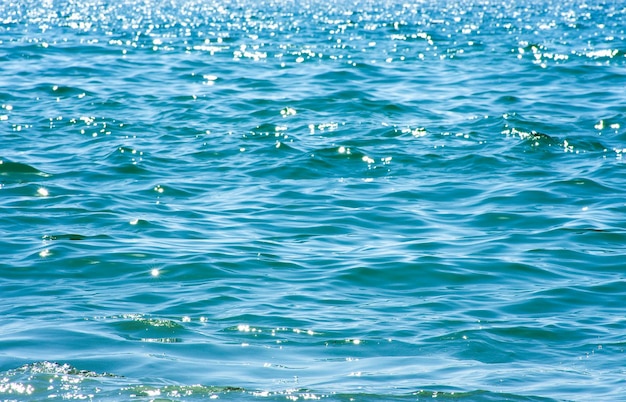 Foto textura de fondo de agua de mar azul