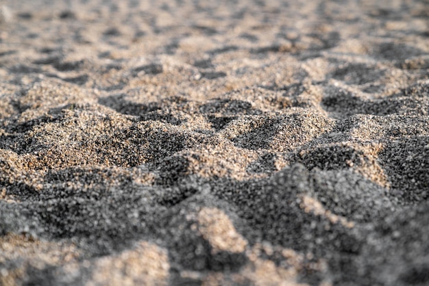 Textura de fondo de arena de playa con enfoque suave