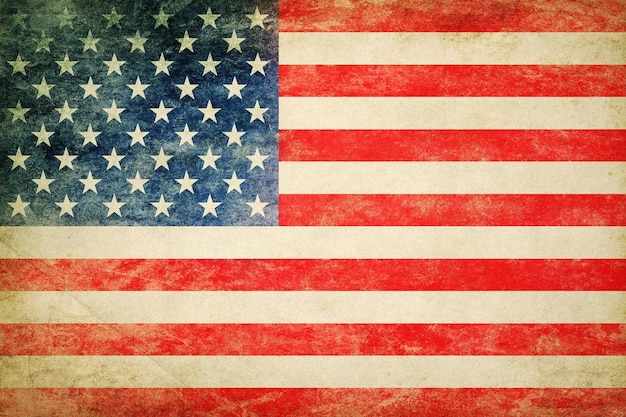 Textura de fondo de la bandera de Estados Unidos grunge