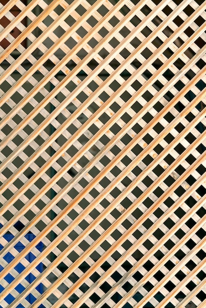 Foto textura de fondo de celosía de madera