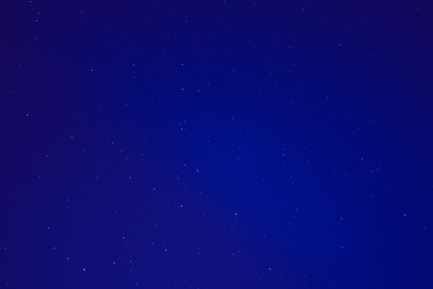 Foto textura de fondo de cielo azul estrellado de noche