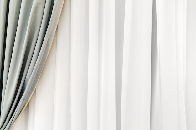 Foto textura de fondo de cortinas de decoración cortinas en capas