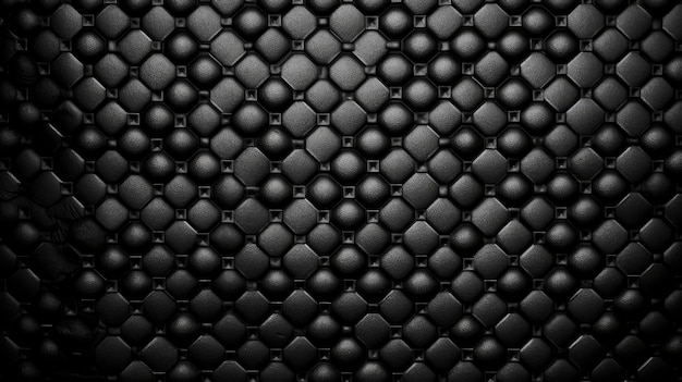 Textura de fondo de cuero negro ai generativo