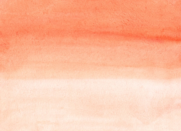 Textura de fondo degradado naranja acuarela. Telón de fondo de ombre de color zanahoria luz abstracta Aquarelle. Plantilla de moda horizontal acuarela.