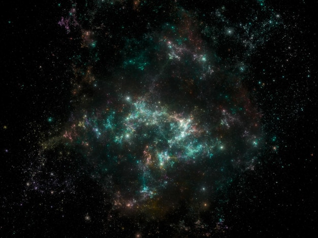 Textura de fondo del espacio exterior estrellado Cielo nocturno estrellado colorido exterior