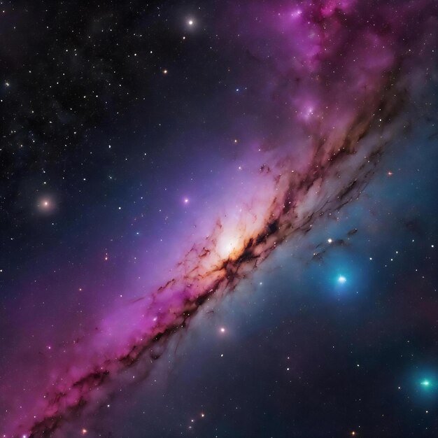 Foto textura de fondo estrellado del espacio exterior