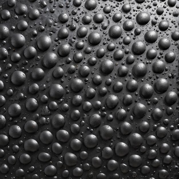 Foto textura de fondo gotas de agua en un fondo negro