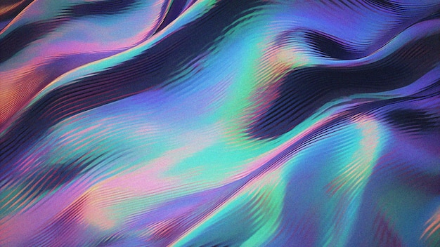 textura de fondo holográfica abstracta y distorsionada 90s Vaporwave